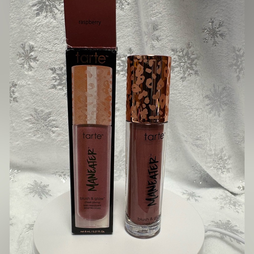 Tarte Maneater Blush & Glow Cheek and Plump in Raspberry 8ML